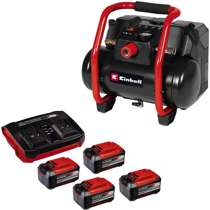 Einhell TE-AC 36/150 Li OF 36v Cordless Oil Free Air Compressor 2 x 5.2ah Plus Li-ion Twin or Dual Battery Charger