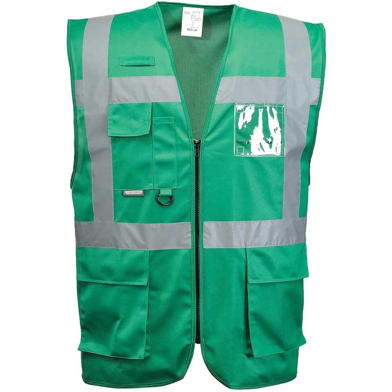 Portwest Iona Executive Hi Vis Vest Bottle Green L