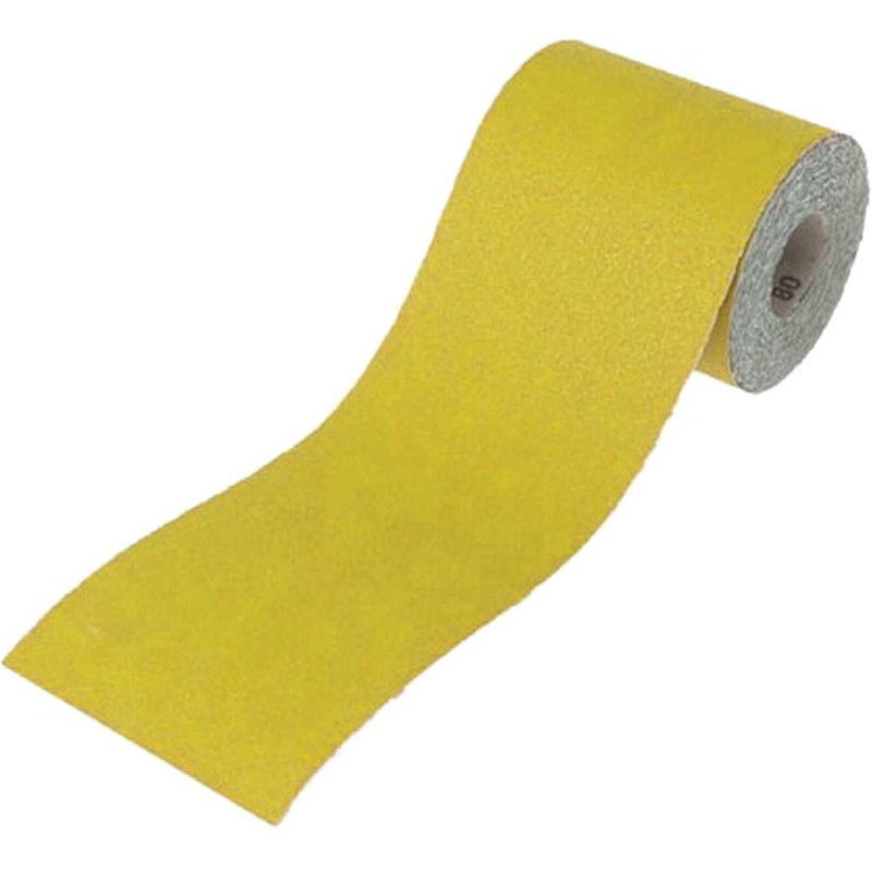 Faithfull Aluminium Oxide Sanding Paper Roll Yellow 115mm x 5m 40G FAIAR540Y