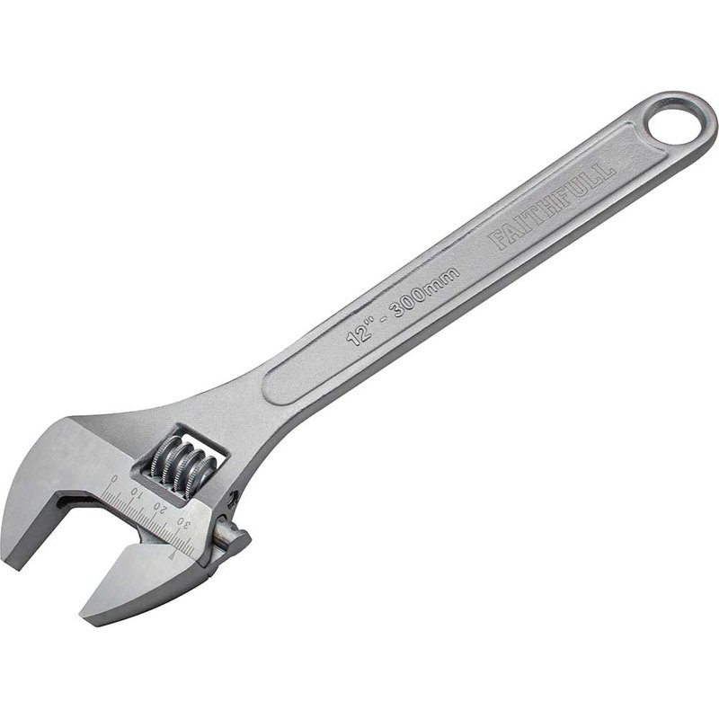 Faithfull Chrome Adjustable Spanner 300mm (12in) FAIAS300MC