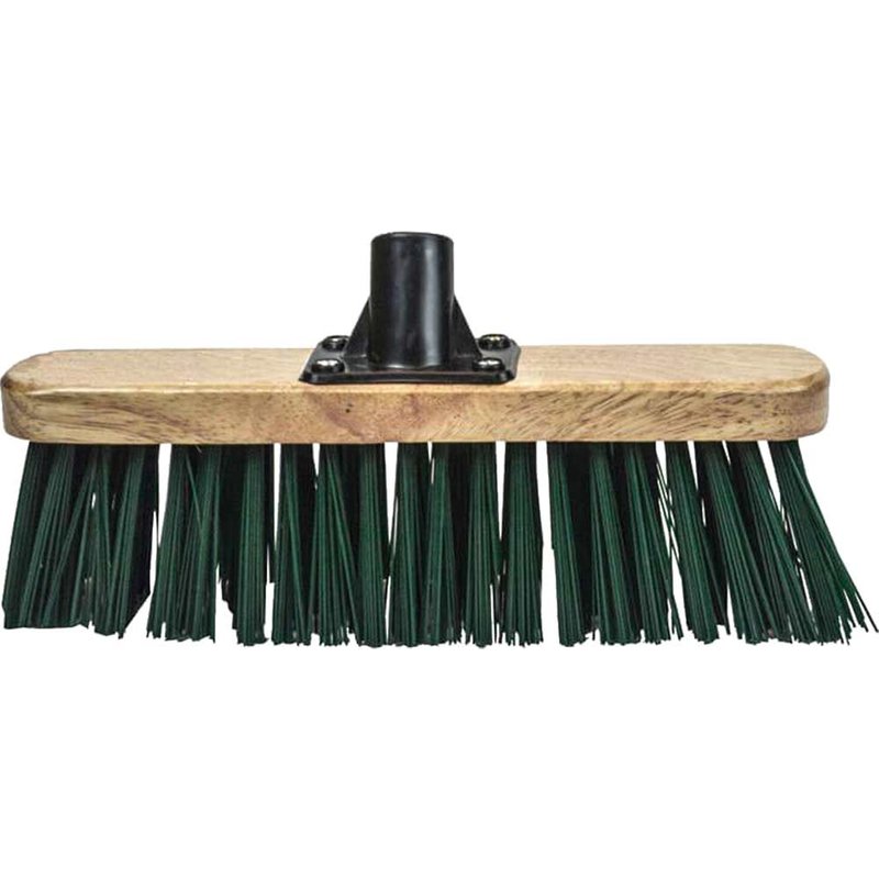 Faithfull Stiff Green Broom Head 300mm (12in) Threaded Socket FAIBRSTIF12R