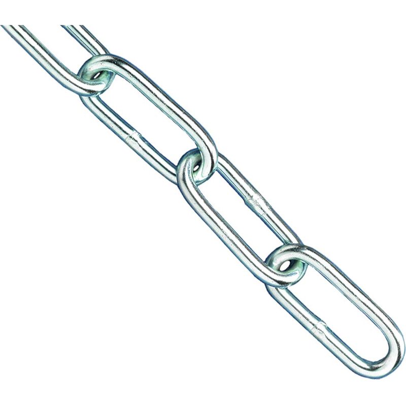 Faithfull Zinc Plated Chain 5mm x 2.5m - Max. Load 160kg FAICHCUT50Z