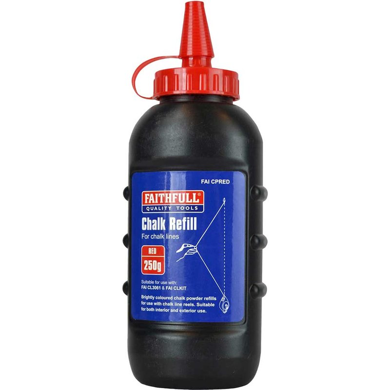 Faithfull Chalk Powder Red 250g FAICPRED