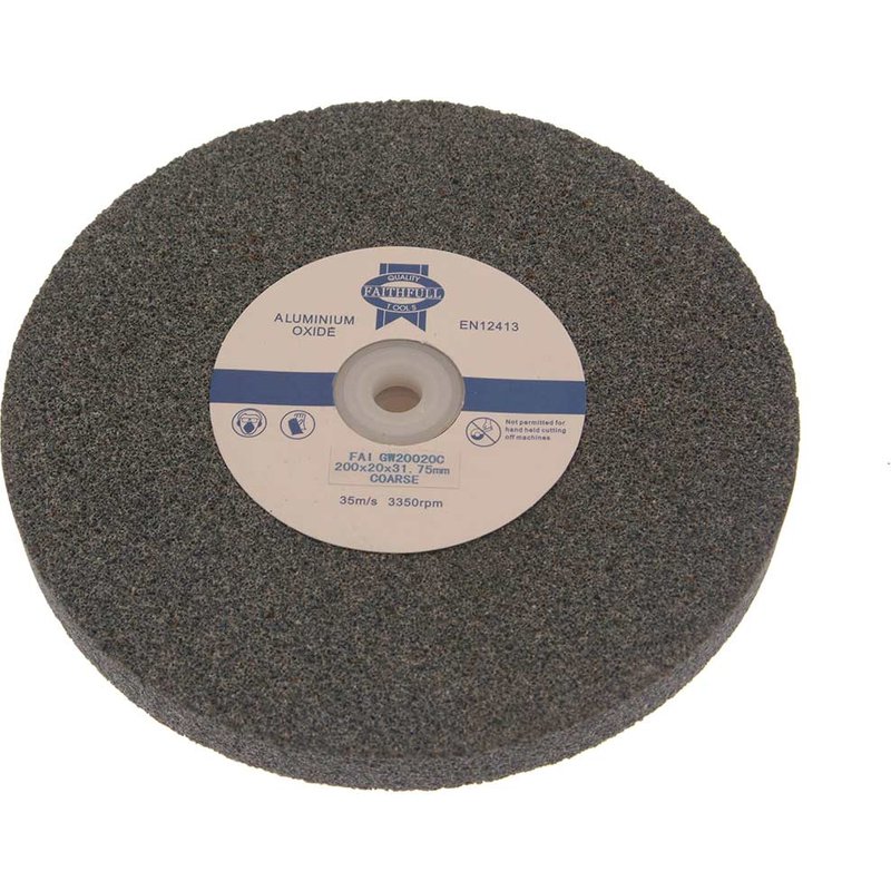 Faithfull General Purpose Grinding Wheel 200 x 20mm Medium Alox FAIGW20020M
