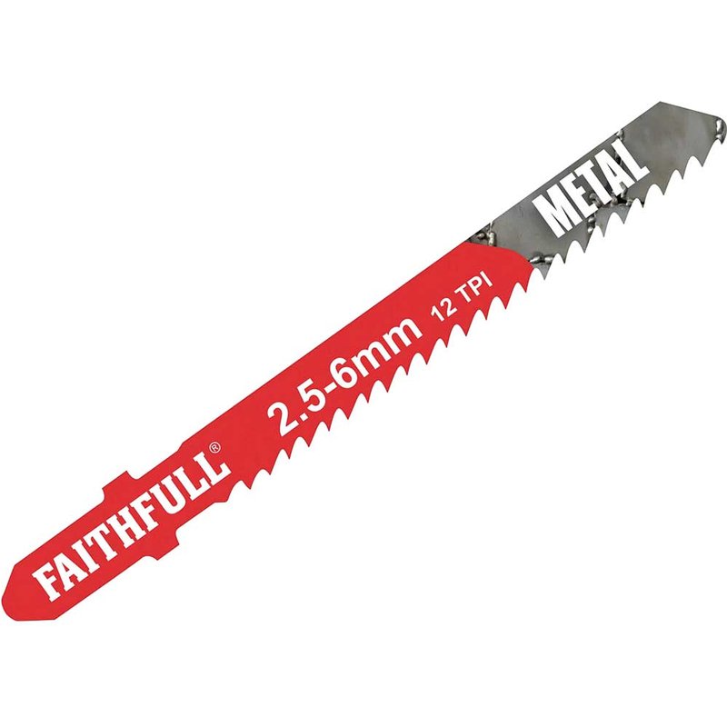 Faithfull Metal Cutting Jigsaw Blades Pack of 5 T118B FAIJBT118B