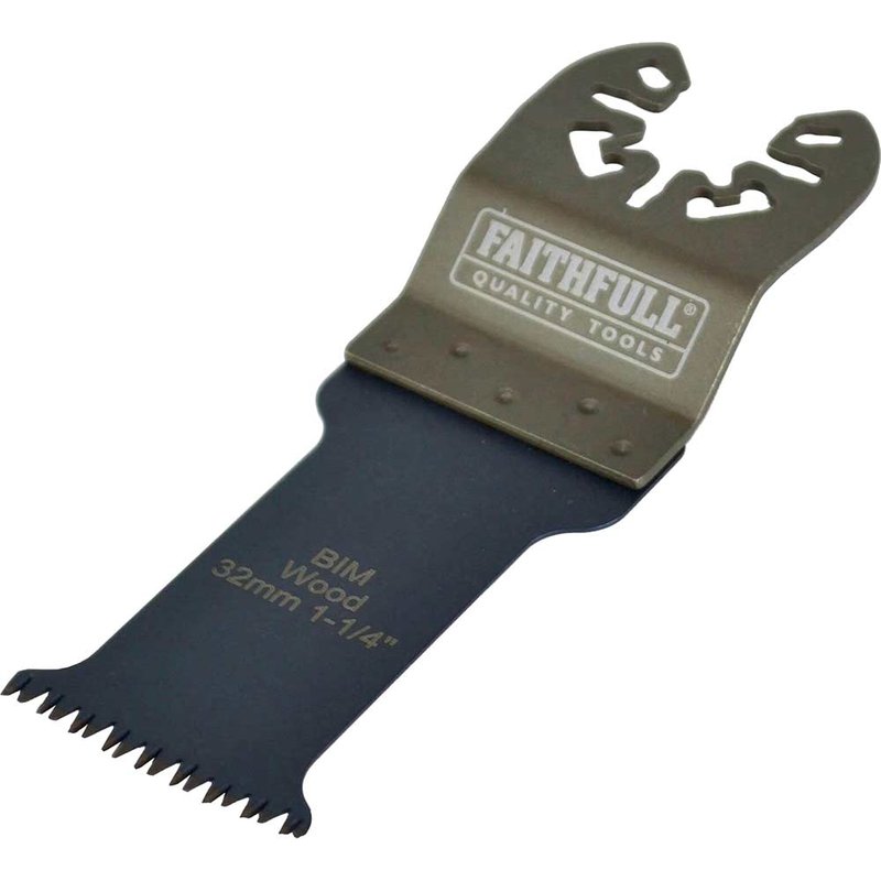 Faithfull BiM OIS Oscillating Multi Tool Premium Hardwood Arc Cut Blade 32mm Pack of 1