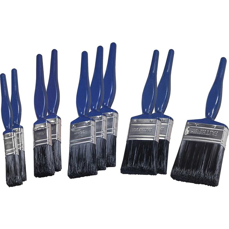 Faithfull 10 Piece Utility Synthetic Paint Brush Set