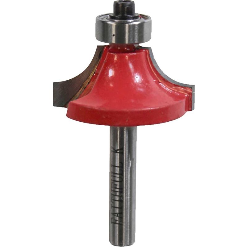 Faithfull Bearing Guided Rounding Over Ovolo Router Cutter 15.8mm 9.5mm 1/4"