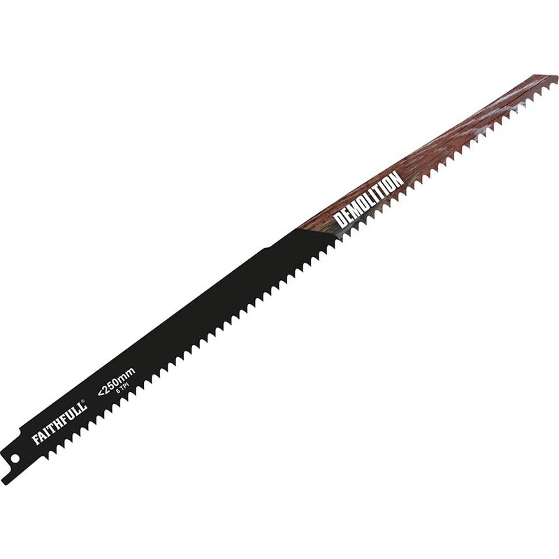 Faithfull S1411DF Bi-Metal Sabre Saw Blade Demolition 300mm 6 TPI (Pack 5) FAISBS1411DF