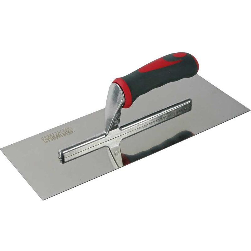 Faithfull Plasterer's Finishing Trowel Stainless Steel Soft Grip Handle 13 x 5in FAISGTP13SS