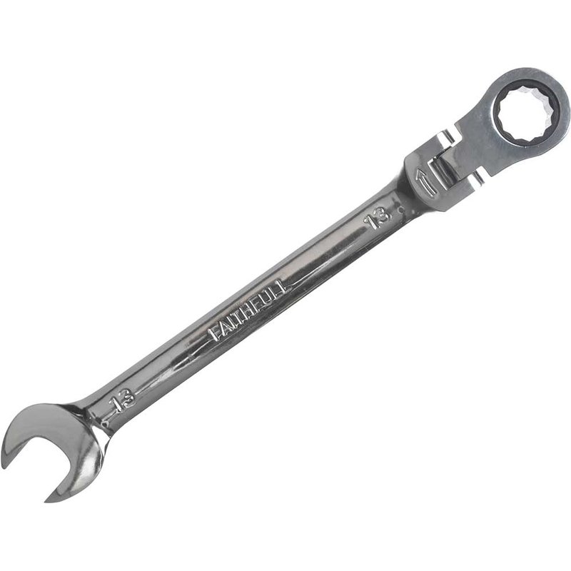 Faithfull Ratchet Combination Spanner Flex Head CV 13mm FAISPARAT13
