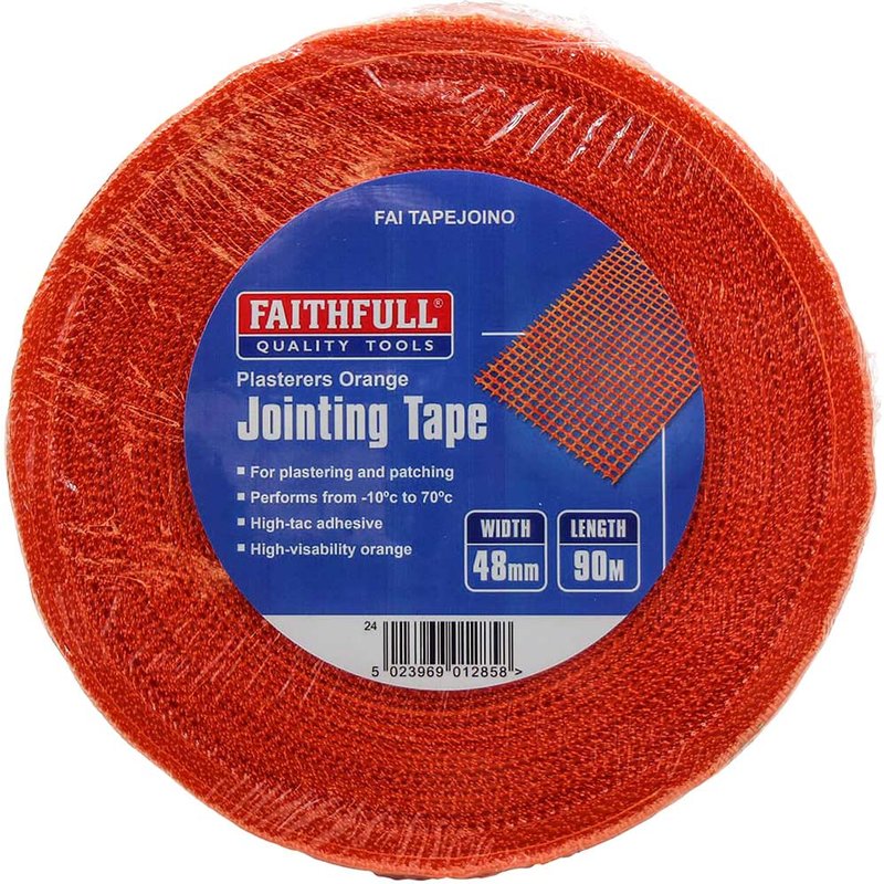 Faithfull Plasterers Orange Jointing Tape 48mm x 90m FAITAPEJOINO