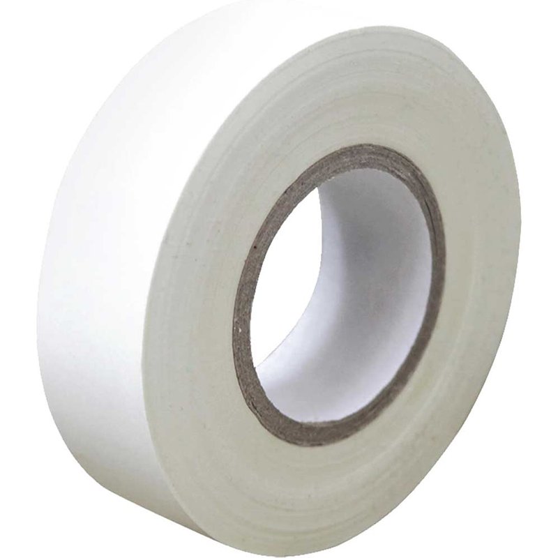 Faithfull PVC Electrical Tape White 19mm x 20m FAITAPEPVCW