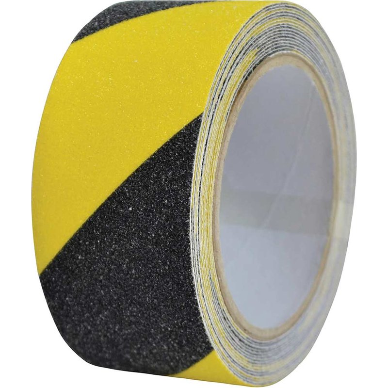 Faithfull Anti-Slip Tape 50mm x 5m Black & Yellow Hazard FAITAPESTYB5