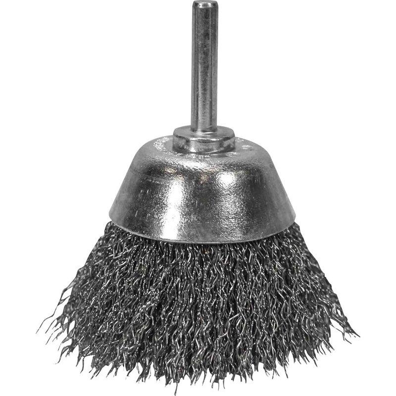 Faithfull Wire Brush Shaft Mounted 70mm x 25mm, 0.30mm Wire FAIWBSI70