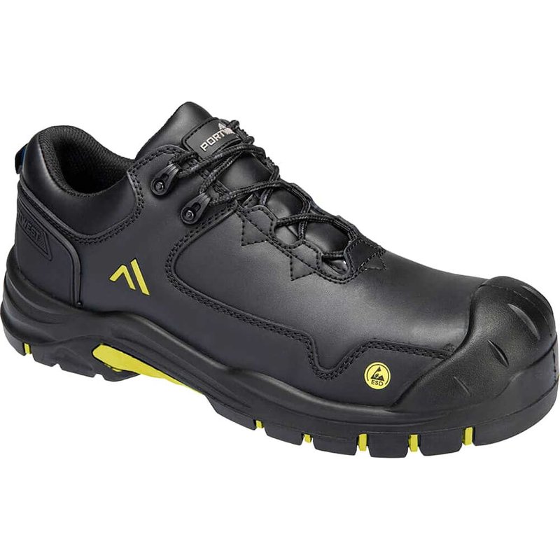 Portwest Apex Compositelite ESD Safety Shoes Black / Yellow Size 5