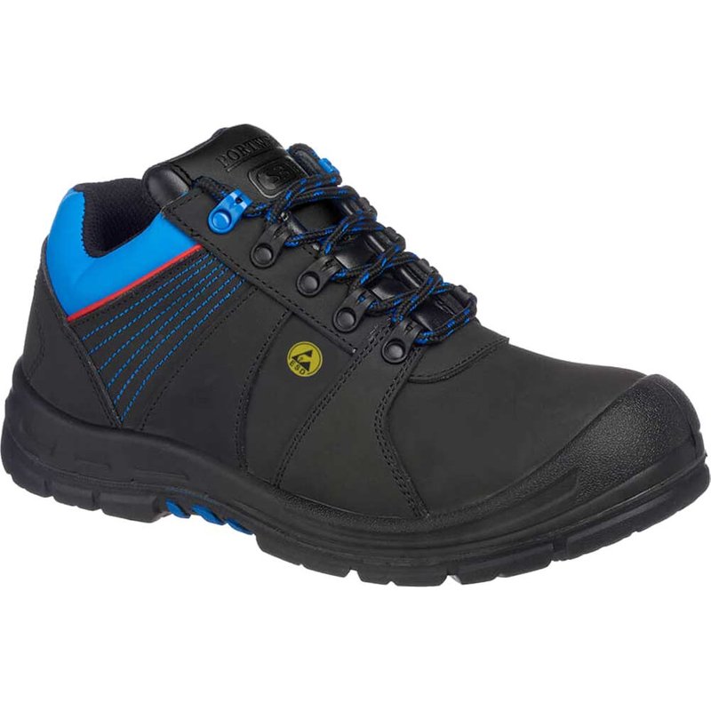 Portwest Compositelite Protector ESD Safety Shoes Black / Blue Size 10