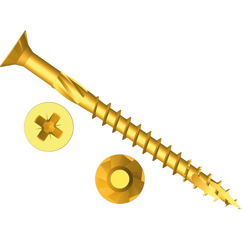 ForgeFix ForgeFast Pozi Compatible Elite Performance Wood Screw ZY 3.5 x 40mm Box 200 FFP3540Y