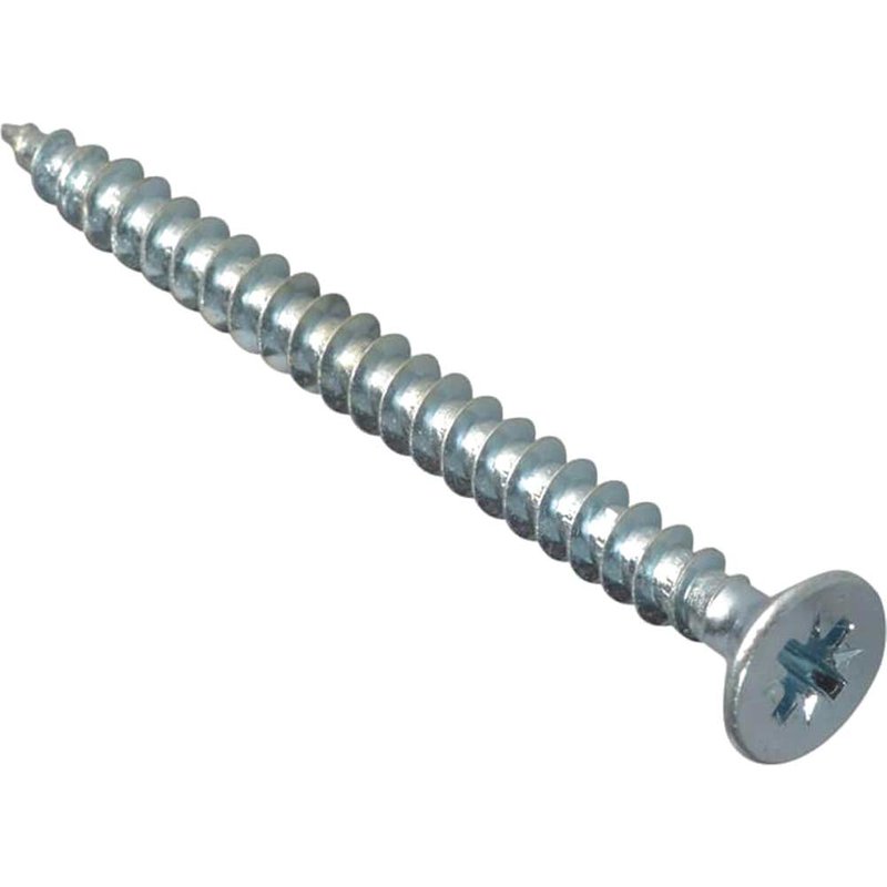 ForgeFix Multi-Purpose Pozi Compatible Screw CSK ST ZP 5 x 60mm Box 100 MPS560ZP