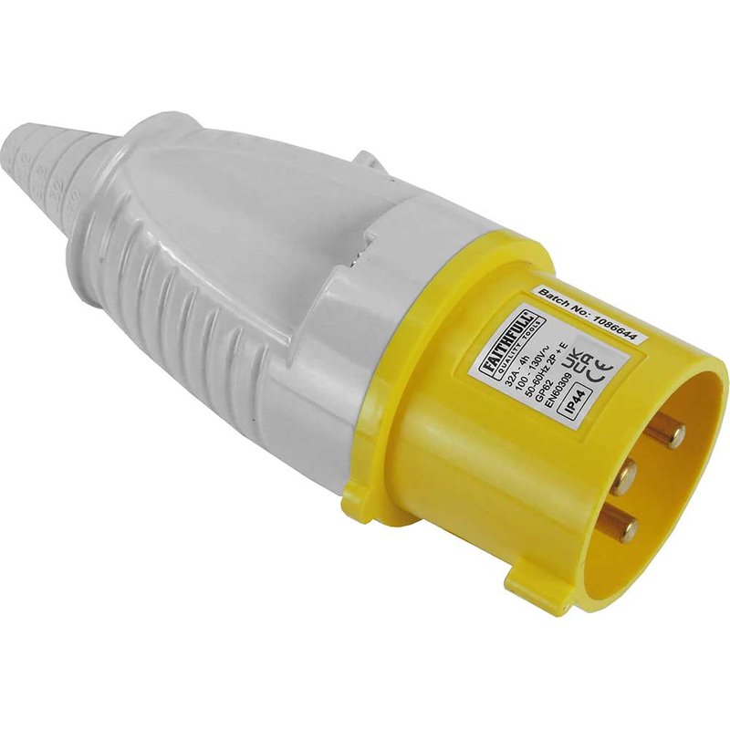 Faithfull Power Plus Yellow Plug 32A 110V 10832
