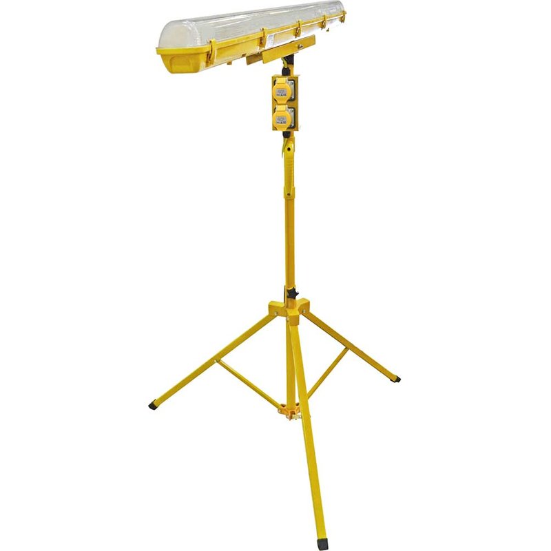 Faithfull Power Plus LED Plasterer's Tripod Light 5ft 4050 Lumens 110V