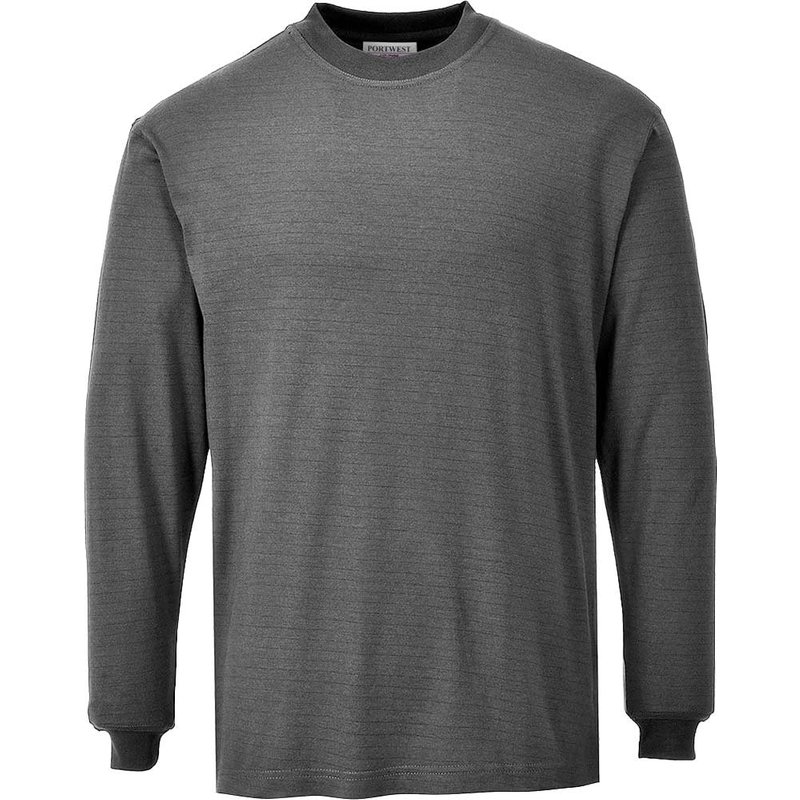 Modaflame Mens Flame Resistant Antistatic T Shirt Grey S
