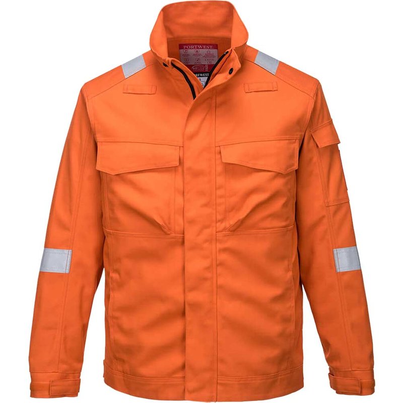 BizFlame Ultra Two Tone Flame Resistant Jacket Orange XL