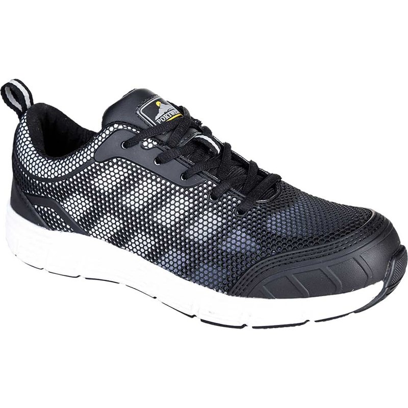 Portwest Steelite Tove Safety Trainers Black / White Size 6