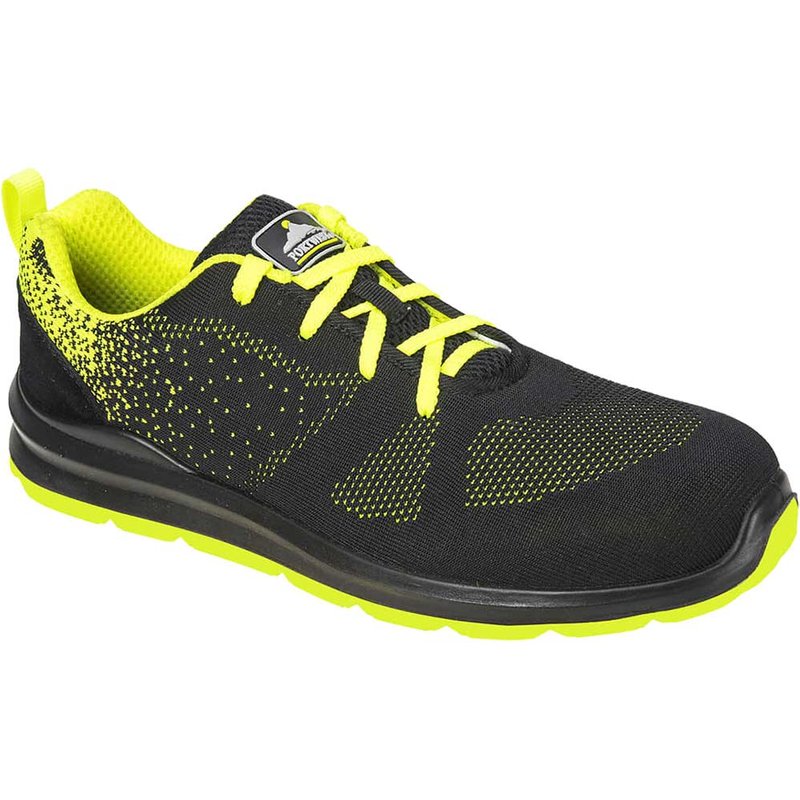 Portwest Steelite Aire Steel Toe Cap Trainers Black / Green Size 9