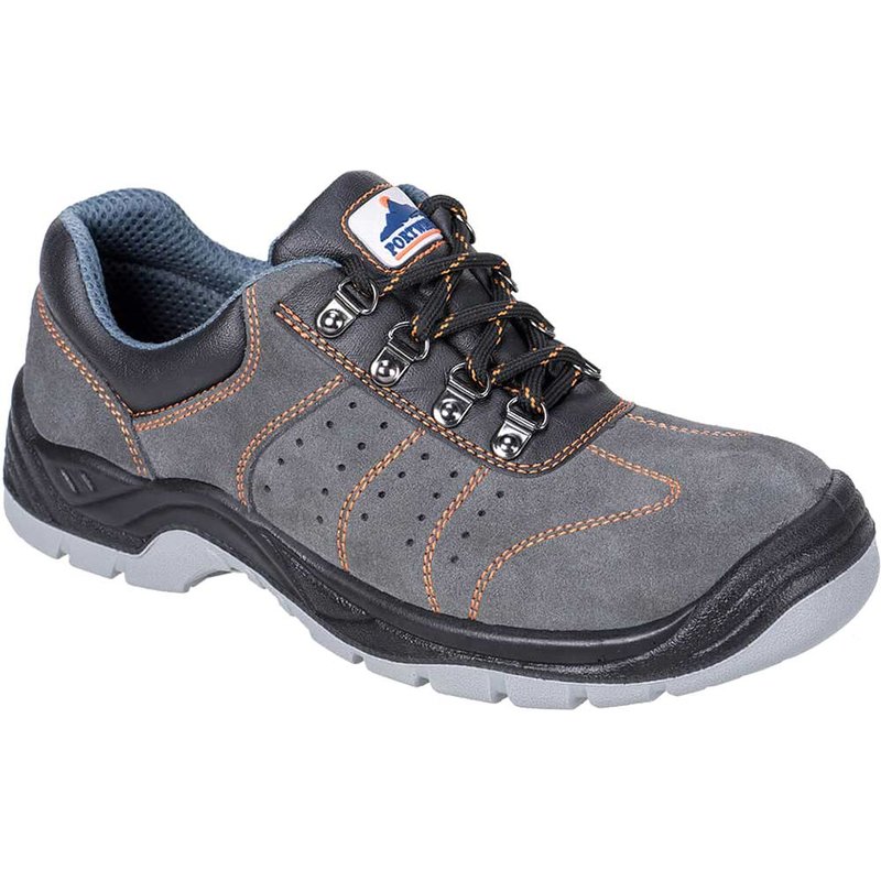 Portwest Steelite Perforated Steel Toe Cap Trainers Grey Size 9