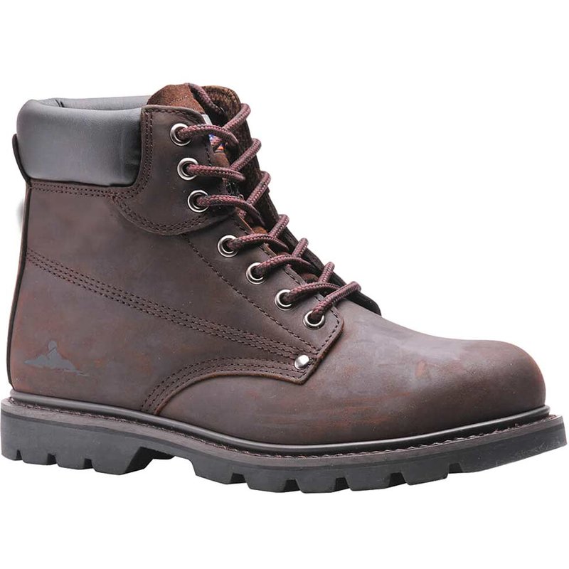 Portwest Steelite SB HRO Welted Safety Boots Brown Size 11