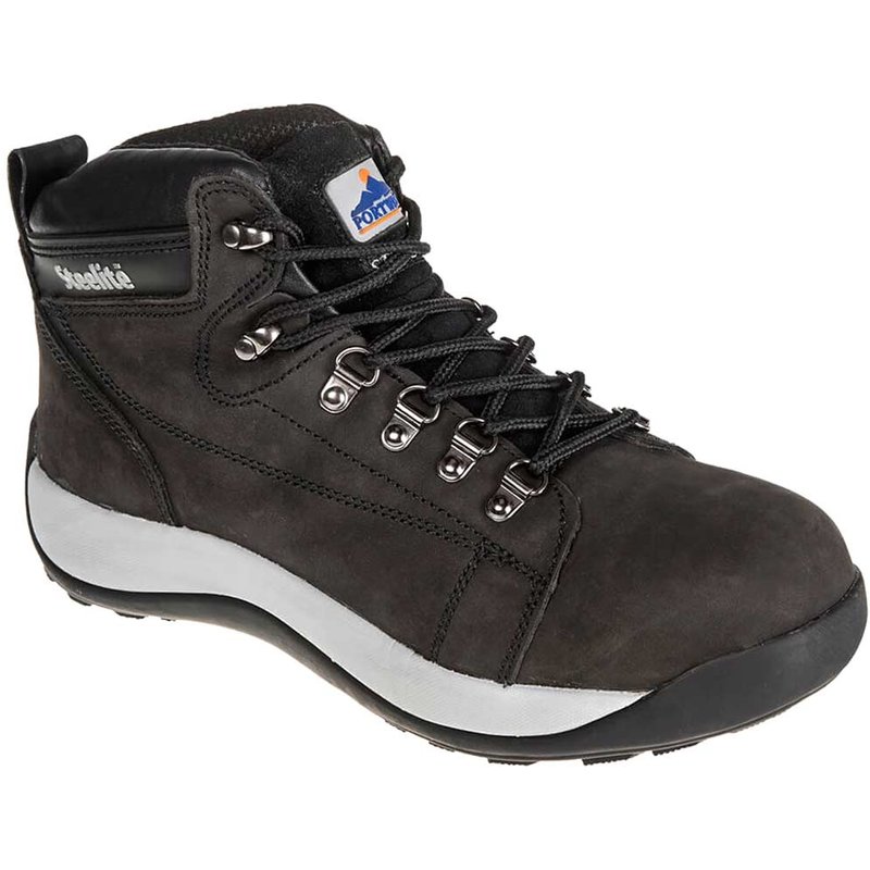 Portwest Steelite SB HRO Mid Cut Nubuck Safety Boots Black Size 8