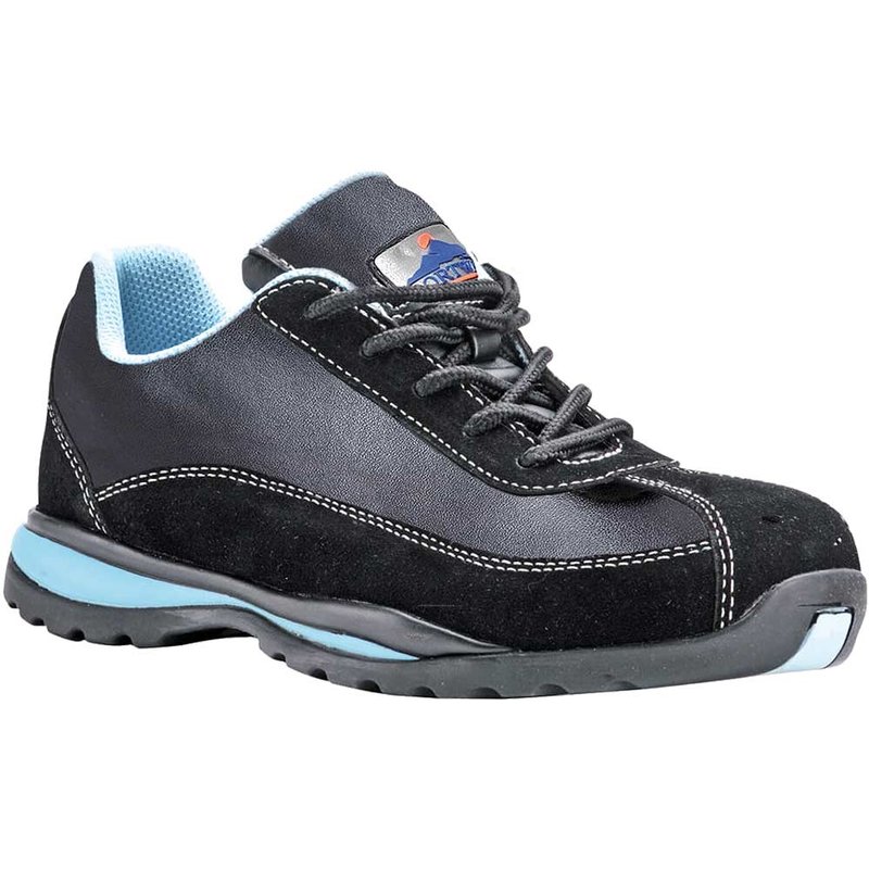 Portwest Steelite Womens S1P HRO Safety Trainers Black / Blue Size 7