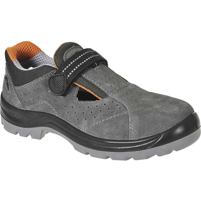 Portwest Steelite Obra S1 Safety Sandals Grey Size 10