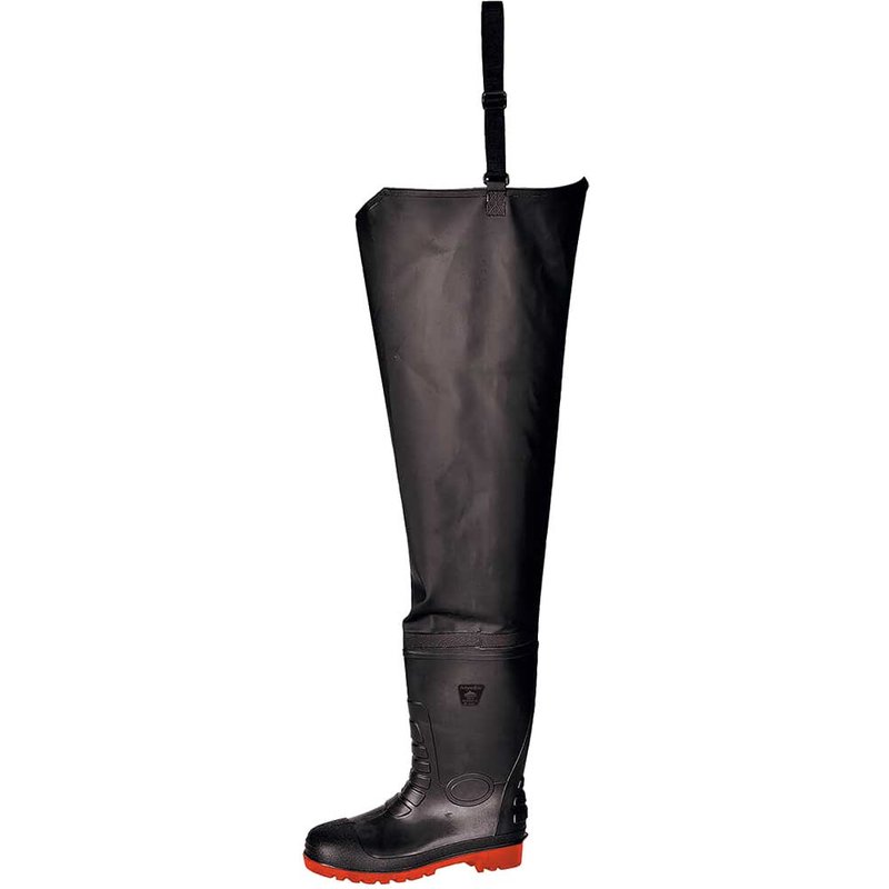 Portwest Safety Waist Waders Black Size 8