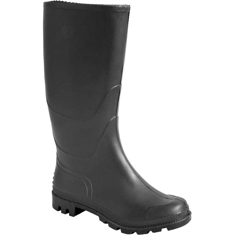 Portwest PVC Non Safety Wellington Boots Black Size 12