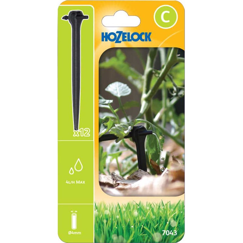 Hozelock MICRO Asta End Line Dripper Spike 5/32" / 4mm Pack of 12
