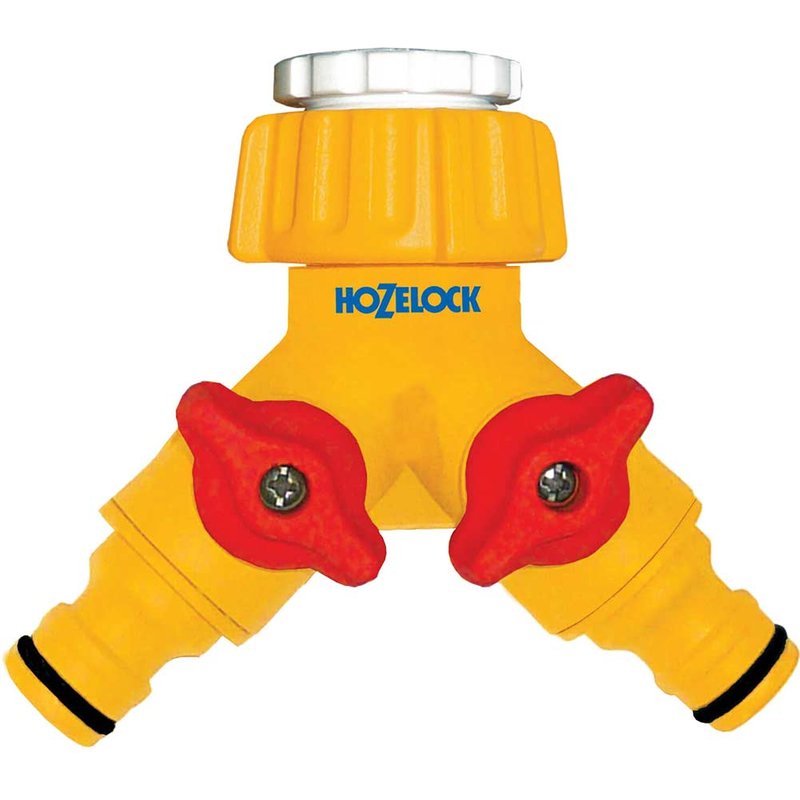 Hozelock Plastic Dual Threaded Tap Hose Pipe Connector 21 & 26.5mm