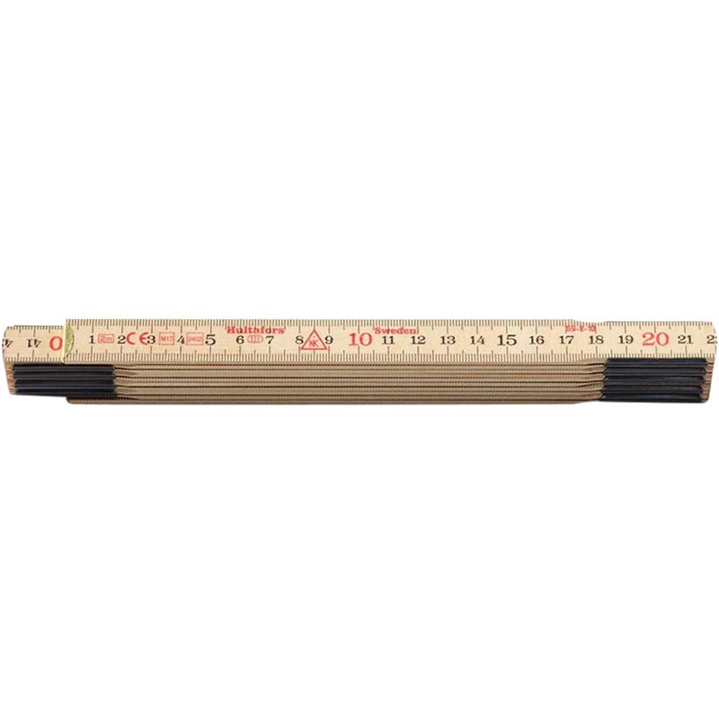 Hultafors Wooden Folding Rule 2m 100004