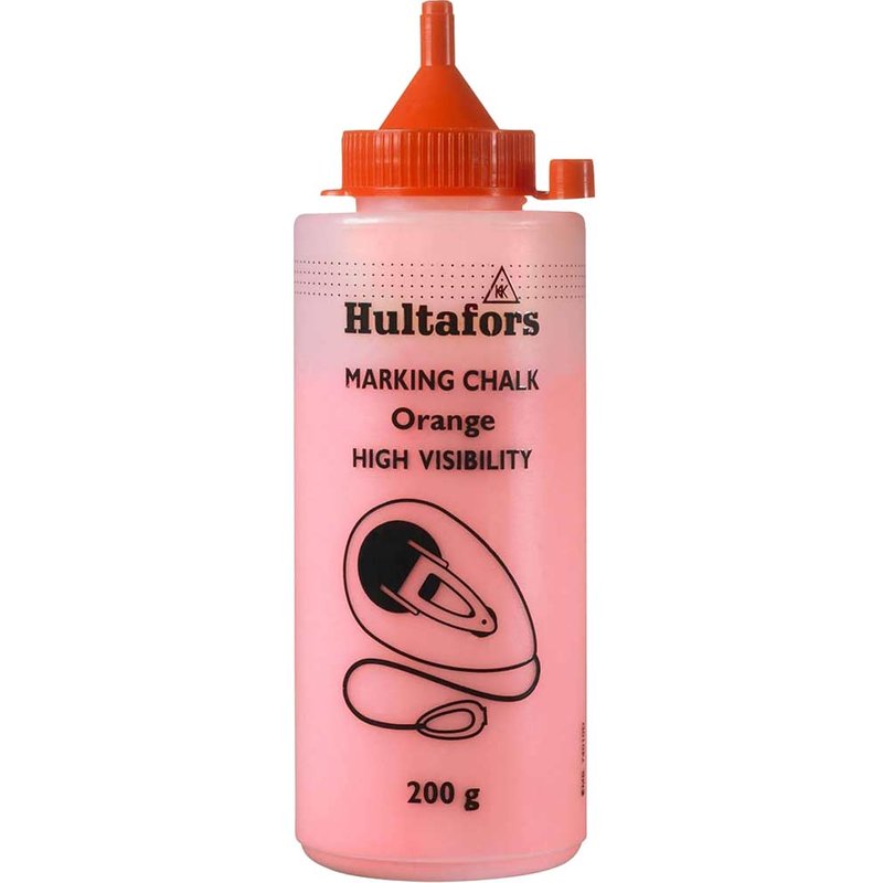Hultafors High Visibility Chalk Line Powder Refill Orange 200g