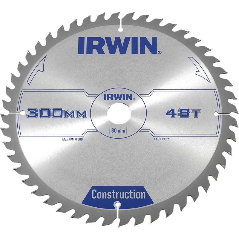Irwin IRWIN® General Purpose Table & Mitre Saw Blade 300 x 30mm x 48T ATB 1897212