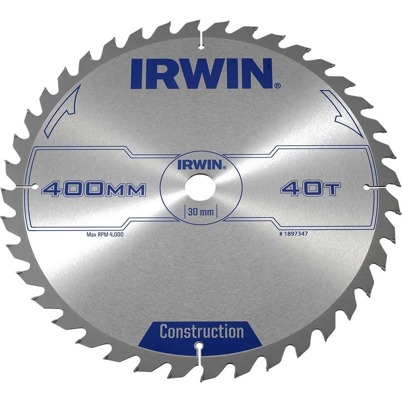 Irwin IRWIN® General Purpose Table & Mitre Saw Blade 400 x 30mm x 40T ATB 1897347