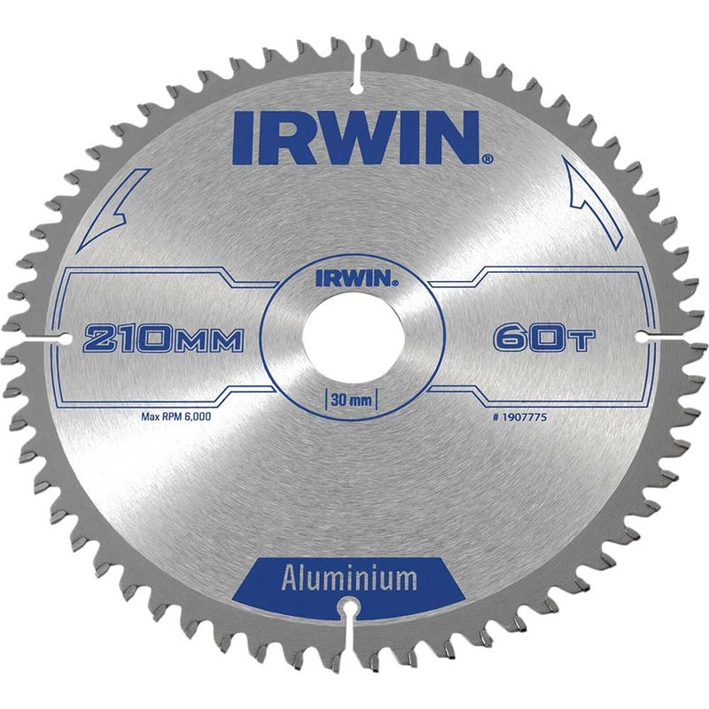 Irwin IRWIN® Professional Aluminium Circular Saw Blade 210 x 30mm x 60T TCG 1907775