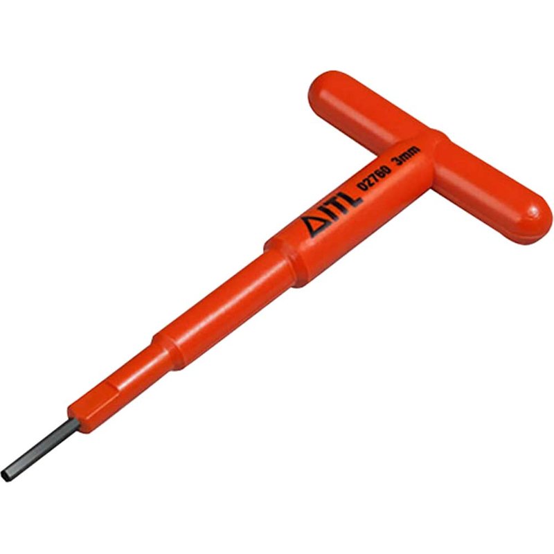 ITL Insulated Insulated Light T Handle Hex Key 3mm 02760