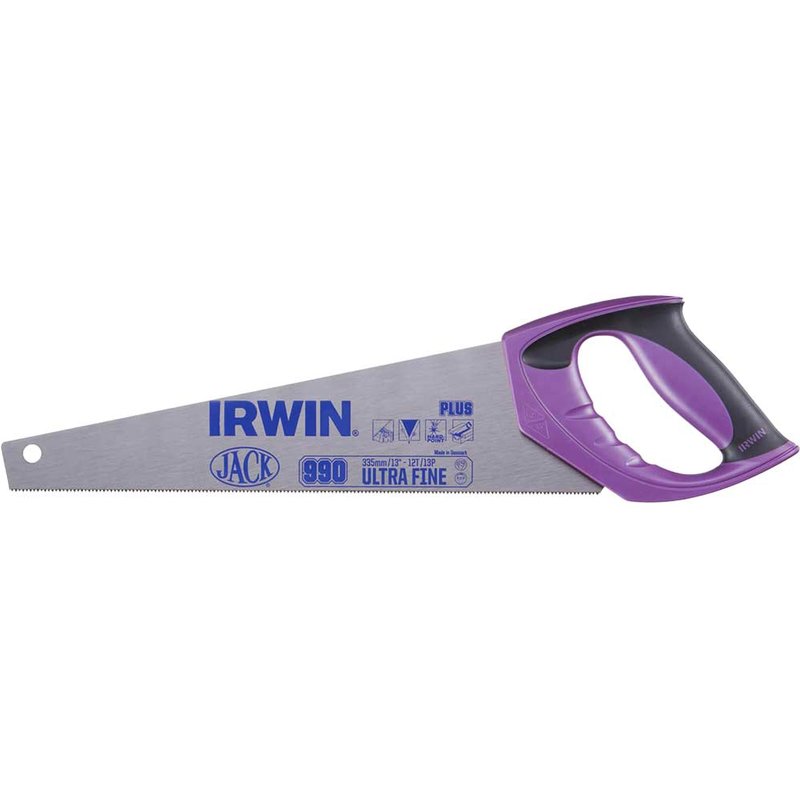 IRWIN® Jack® 990UHP Fine Junior / Toolbox Handsaw Soft-Grip 335mm (13in) 12 TPI 10503632
