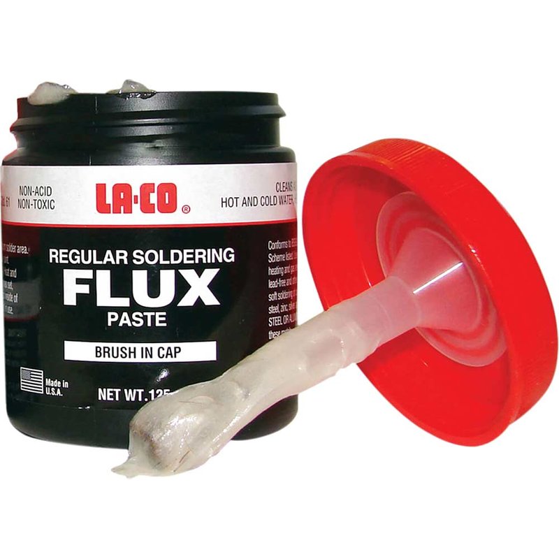 LA-CO 22195 Regular Soldering Flux Brush In Cap 125g LAC-22195