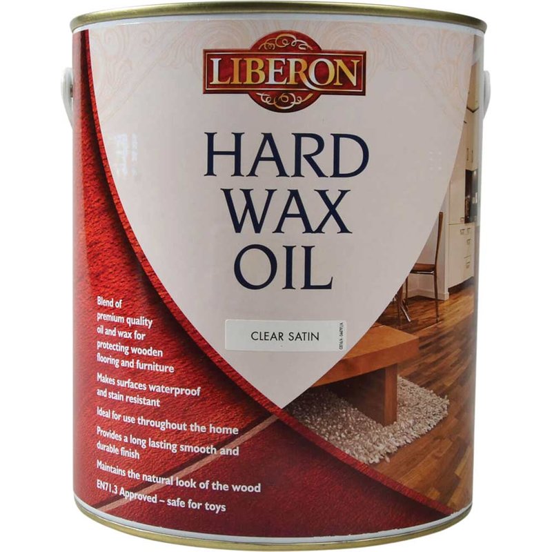 Liberon Hard Wax Oil Clear Satin 2.5 litre 104469