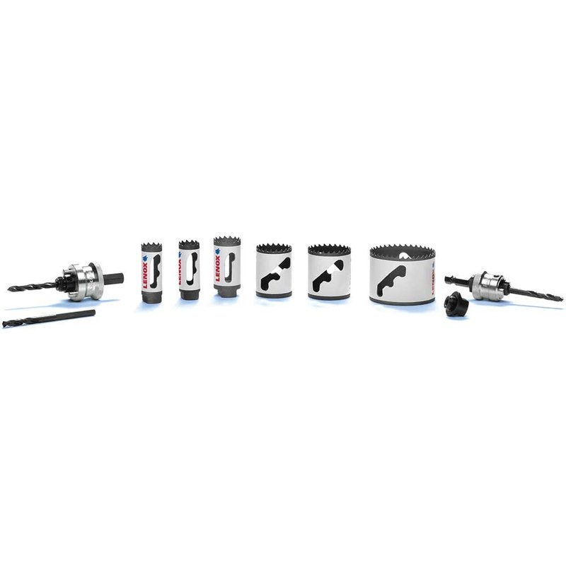 Lenox 9 Piece T3 Bi Metal Speed Slot Plumbers Hole Saw Set