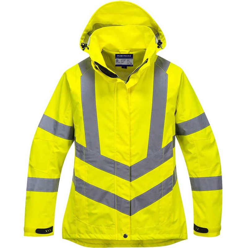 Oxford Weave 300D Ladies Class 3 Hi Vis Jacket Yellow M