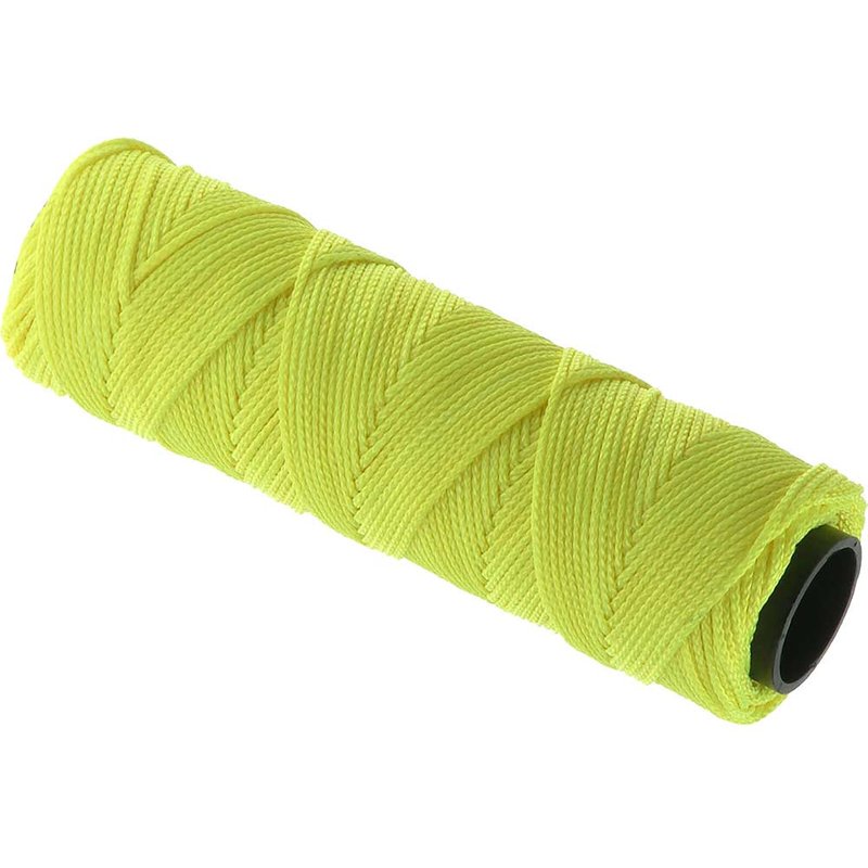Marshalltown M632 Braided Nylon Brick Line Fluorescent Yellow 250' / 76m M632